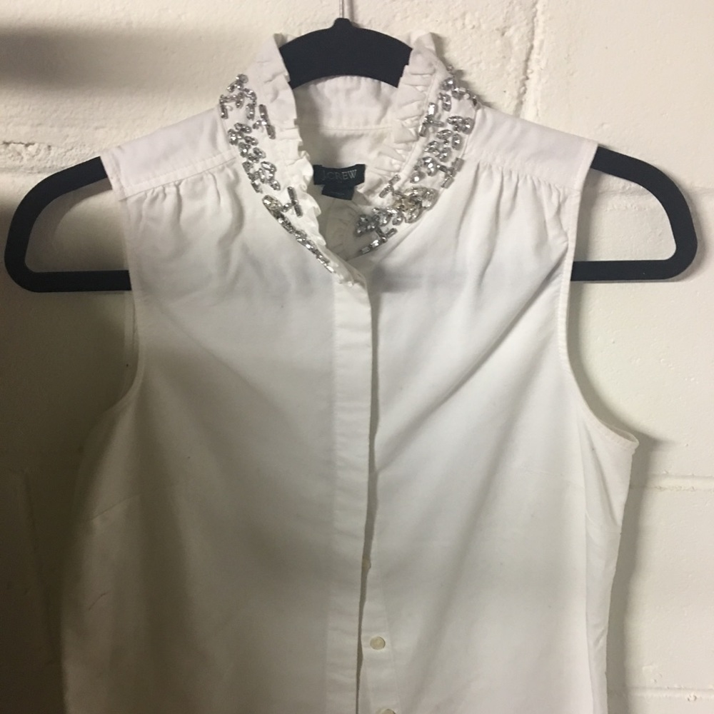JCrew sparkle button down top